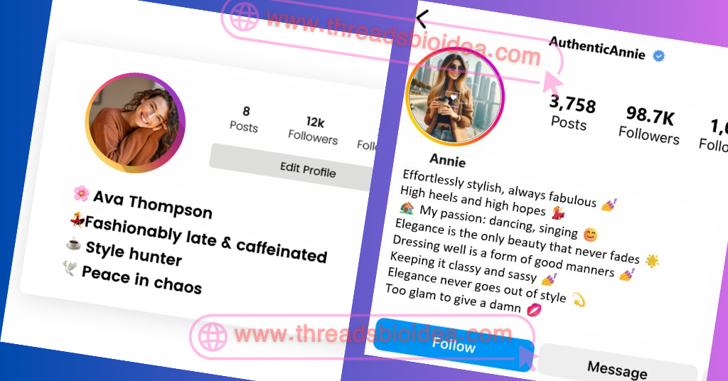 Screenshot showing a trending instagram bio for girl โ cute and stylish text ideas for profile inspiration.
